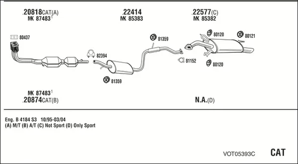Изпускателна система WALKER              