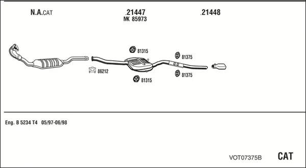 Изпускателна система WALKER              