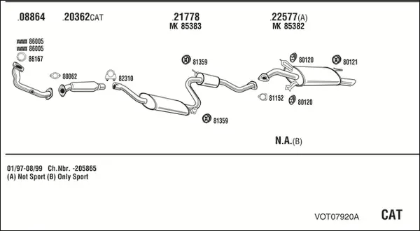 Изпускателна система WALKER              