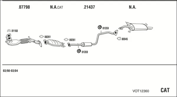 Изпускателна система WALKER              