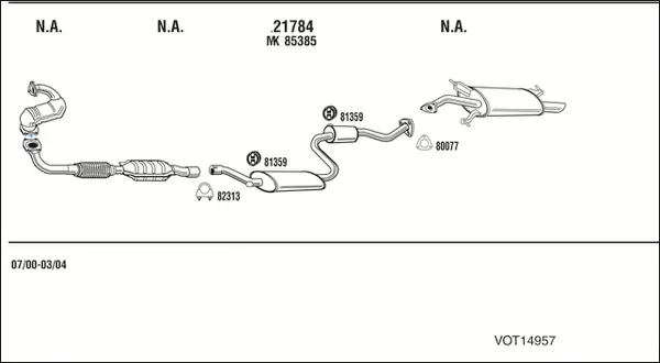 Изпускателна система WALKER              