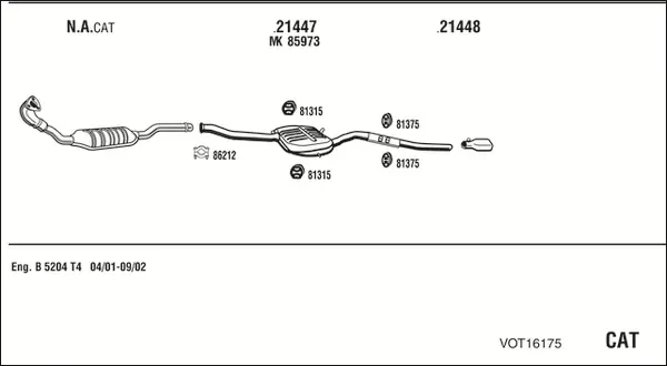 Изпускателна система WALKER              