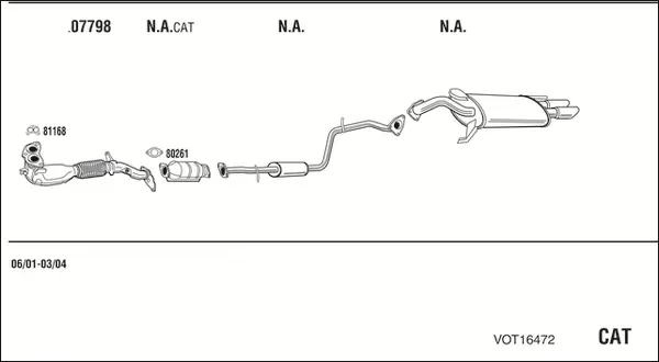 Изпускателна система WALKER              