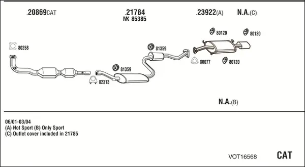 Изпускателна система WALKER              