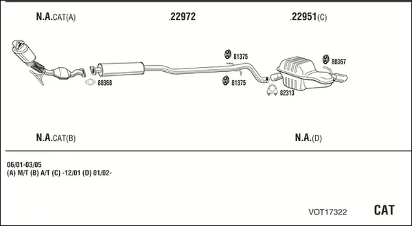 Изпускателна система WALKER              