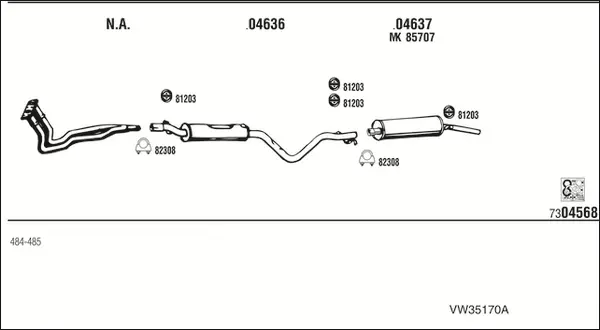 Изпускателна система WALKER              