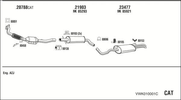 Изпускателна система WALKER              
