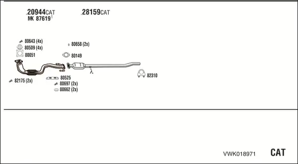 Изпускателна система WALKER              