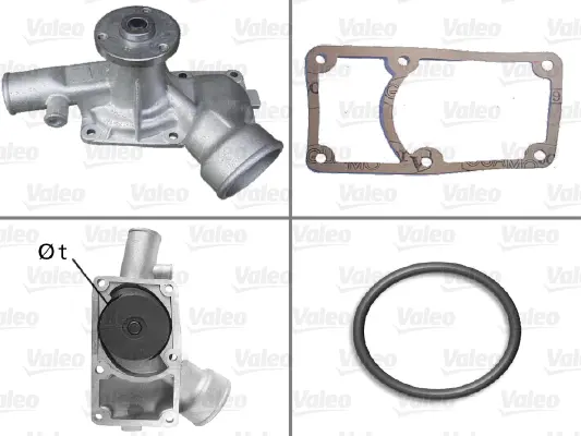 водна помпа, охлаждане на двигателя VALEO               