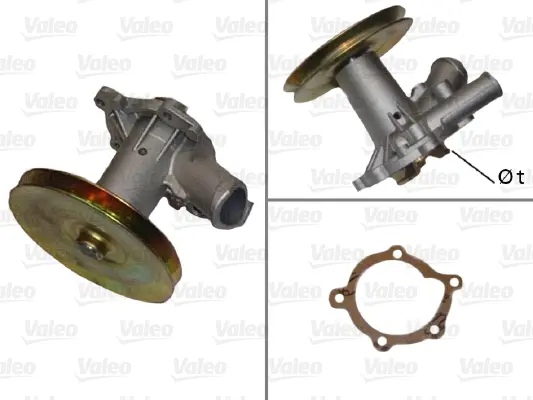 водна помпа, охлаждане на двигателя VALEO               