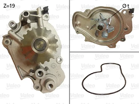 водна помпа, охлаждане на двигателя VALEO               