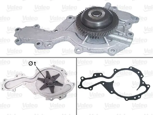 водна помпа, охлаждане на двигателя VALEO               