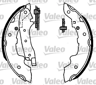 комплект спирачна челюст VALEO               