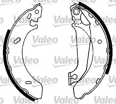 комплект спирачна челюст VALEO               