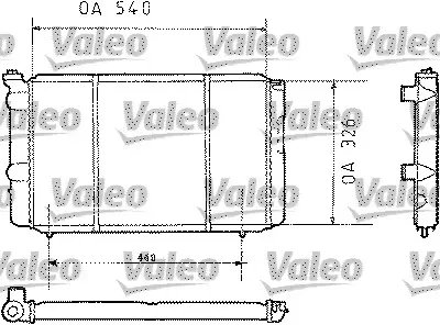 радиатор, охлаждане на двигателя VALEO               