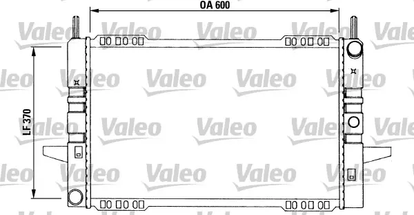 радиатор, охлаждане на двигателя VALEO               