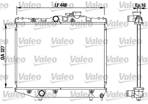 радиатор, охлаждане на двигателя VALEO               
