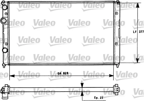 радиатор, охлаждане на двигателя VALEO               