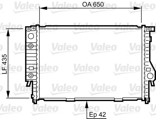 радиатор, охлаждане на двигателя VALEO               