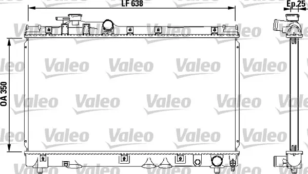 радиатор, охлаждане на двигателя VALEO               