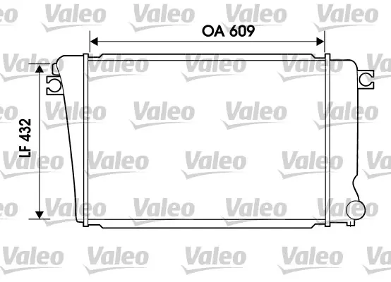 радиатор, охлаждане на двигателя VALEO               