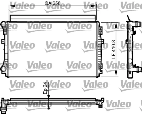 Воден радиатор за SEAT LEON SC (5F5) 1.2 TSI 735558 VALEO               