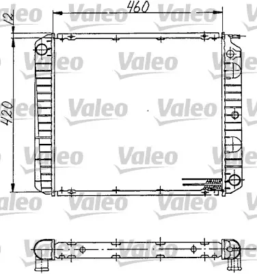 радиатор, охлаждане на двигателя VALEO               