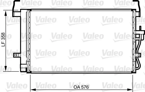 кондензатор, климатизация VALEO               