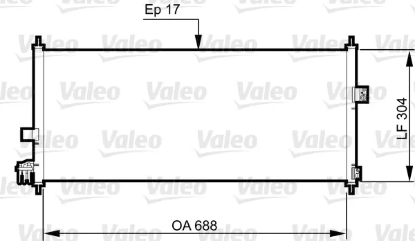 кондензатор, климатизация VALEO               