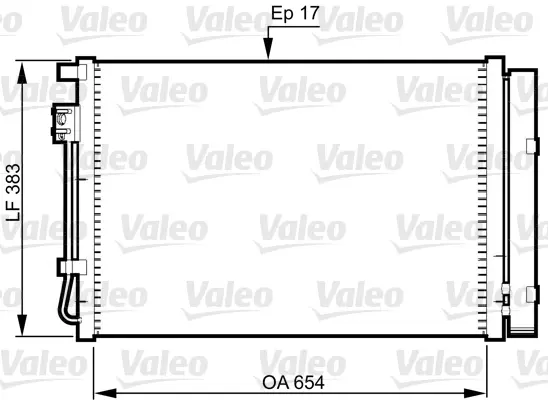Кондензатор, климатизация VALEO