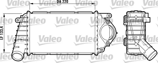 интеркулер (охладител за въздуха на турбината) VALEO               