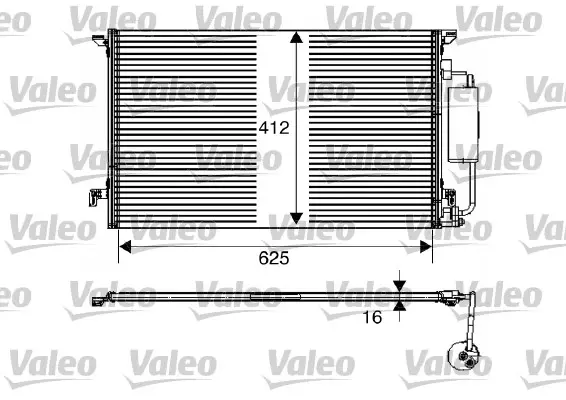 кондензатор, климатизация VALEO               