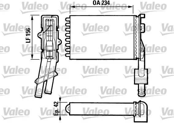 топлообменник, отопление на вътрешното пространство VALEO               