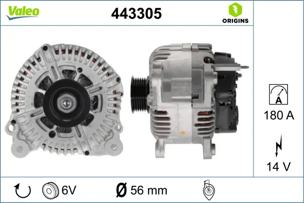 VALEO ORIGINS NEW OE TECHNOLOGY , генератор VALEO