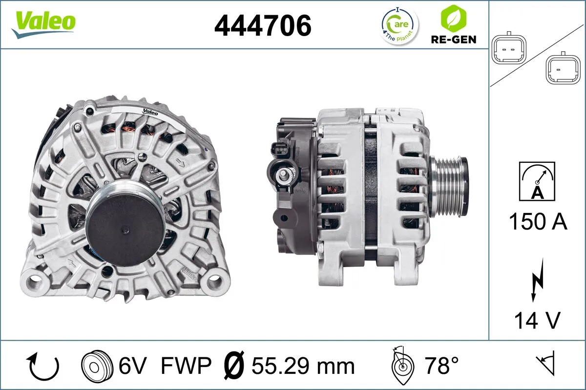 VALEO RE-GEN REMANUFACTURED , генератор VALEO