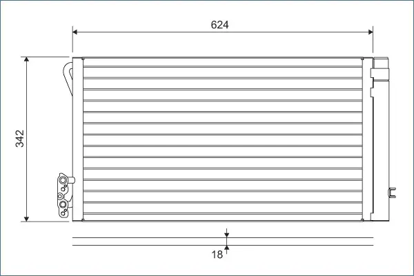 кондензатор, климатизация VALEO               