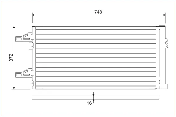 кондензатор, климатизация VALEO               