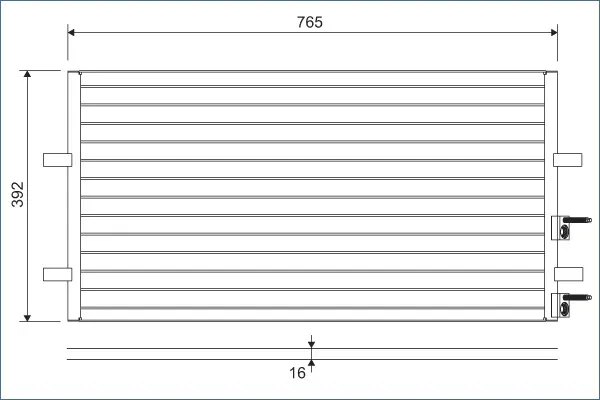 кондензатор, климатизация VALEO               