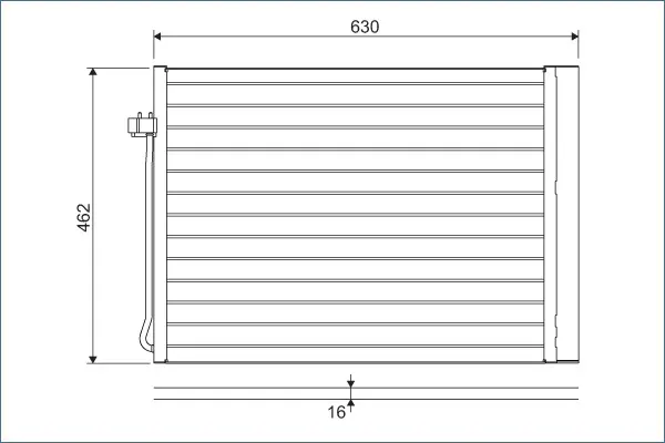 кондензатор, климатизация VALEO               