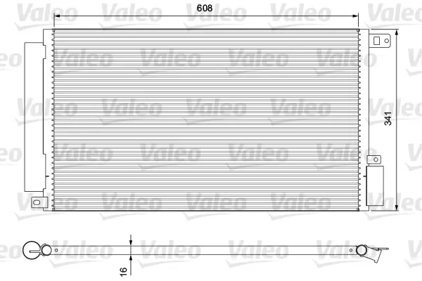 кондензатор, климатизация VALEO               
