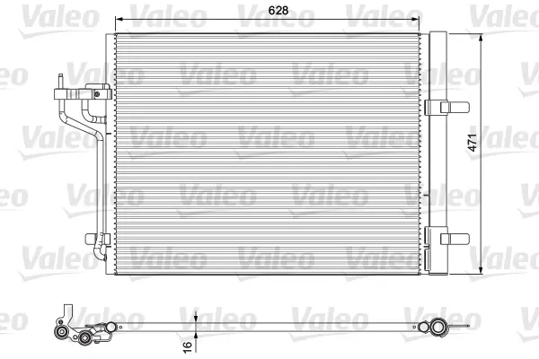 кондензатор, климатизация VALEO               