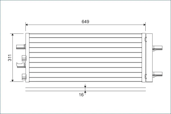 кондензатор, климатизация VALEO               