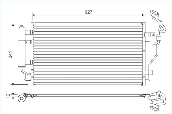 кондензатор, климатизация VALEO               