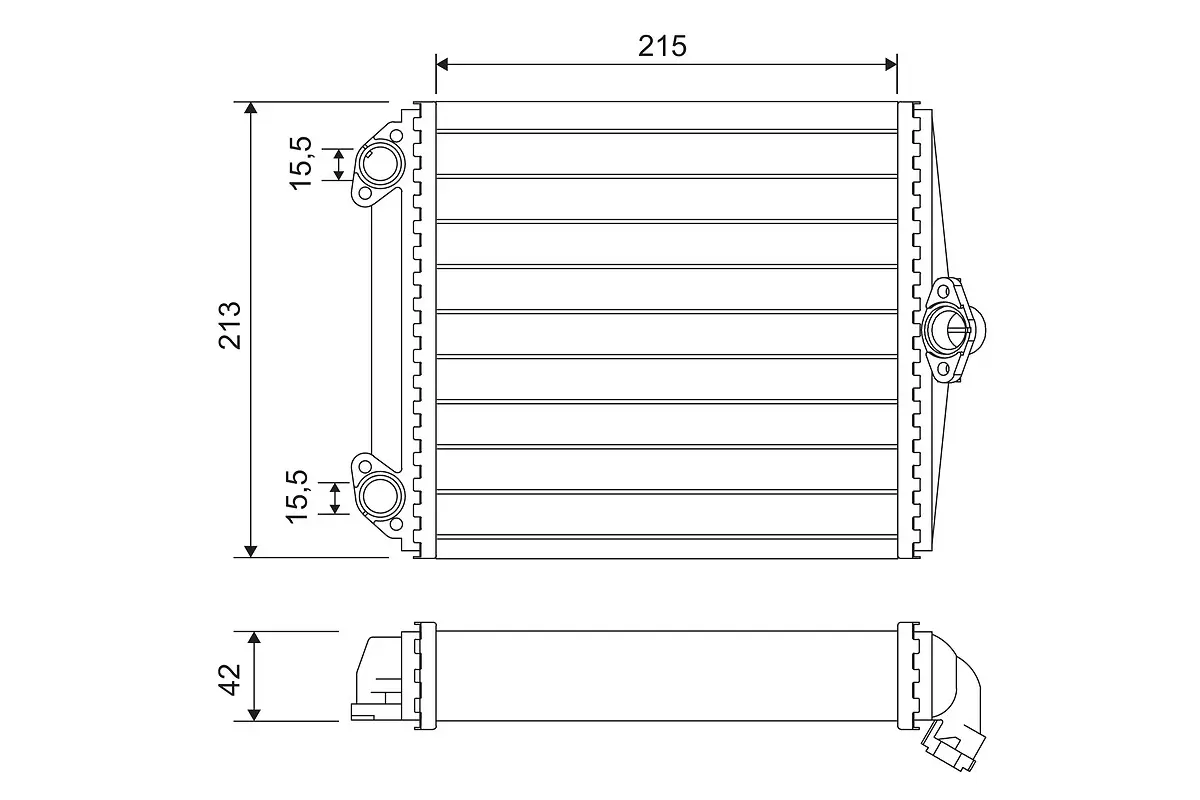 топлообменник, отопление на вътрешното пространство VALEO               