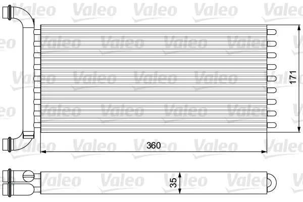 Радиатор за парно за MERCEDES-BENZ SPRINTER 3-t кутия (906) 213 CDI (906.611, 906.613) 811521 VALEO               
