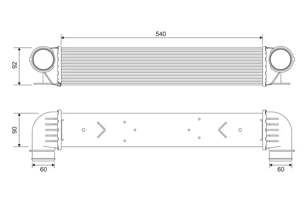 интеркулер (охладител за въздуха на турбината) VALEO               