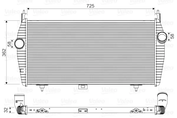 интеркулер (охладител за въздуха на турбината) VALEO               