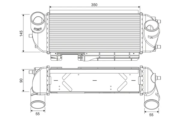 интеркулер (охладител за въздуха на турбината) VALEO               