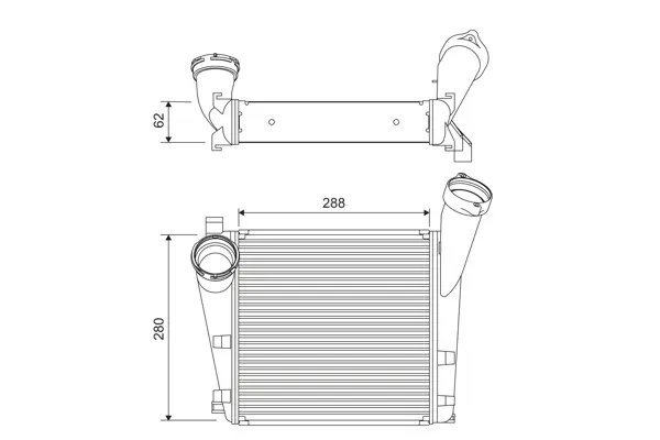 интеркулер (охладител за въздуха на турбината) VALEO               
