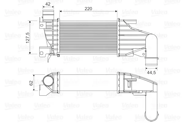 интеркулер (охладител за въздуха на турбината) VALEO               